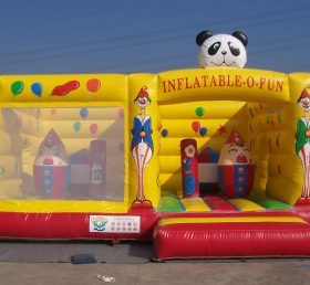 T2-2529 Clown And Panda Inflatable Bouncers