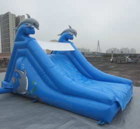 T8-124 Dolphin Themed Inflatable Slide