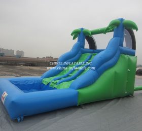 T8-1149 Jungle Inflatable Slides With Water Pool