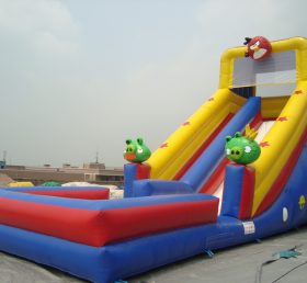 T8-947 Angry Birds Inflatable Slide For Kids Adults