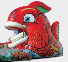 T8-353 Red Fish Inflatable Slide