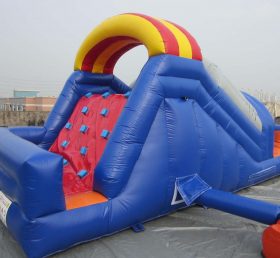 T8-412 Modern Standard Massive Inflatable Double Lane Dry Slide