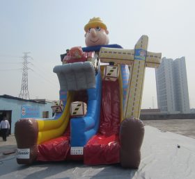 T8-1450 Bob The Builder Inflatable Slide