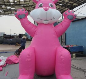 Cartoon2-083 Pink Rabbit Inflatable Cartoons