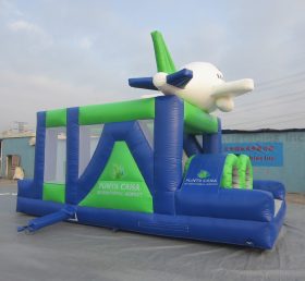 T7-3003 Airplane Inflatable Obstacle Course