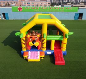 T2-3480B Bouncy House Jumping Inflatable Lion Theme Kids Combo