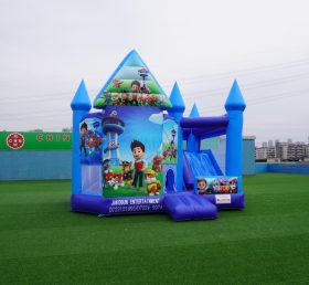 T5-1000B Inflatable Bouncer Paw Patrol Combo Bouncy Castle With Slide