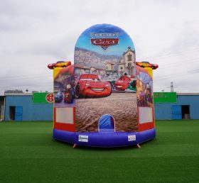 T2-3016 Cars Theme Inflatable Bounce House Jumping Combos For Kids