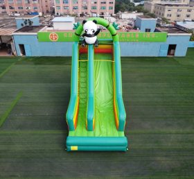 T8-3812 Giant Panda Slide Colorful Inflatable Slide For Party Events