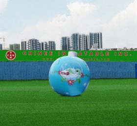 C1-329 10 Ft. Inflatable Christmas Decoration Ball With Snowman