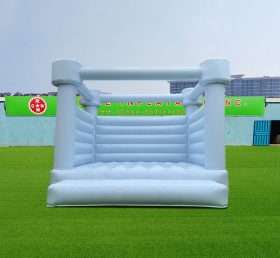 T2-3514B Pastel Blue Wedding Bouncy House