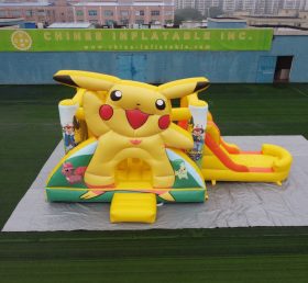 T2-4444 Pokémon Pikachu Bouncy Castle With Slide