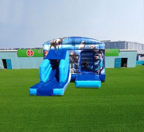 T2-4591 Frozen Bouncy Castle With Slide