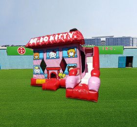 T2-4740 Hello Kitty Bounce House With Slide