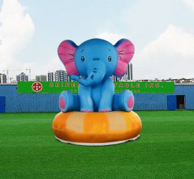 S4-593 Advertising Custom Inflatable Blue Elephant