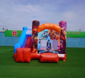 T2-3226Z Minecraft X LEGO theme bouncy castle with slide