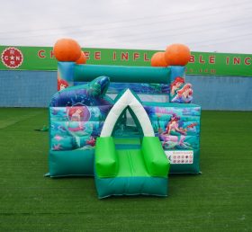 T2-009J Mermaid Theme Bounce House